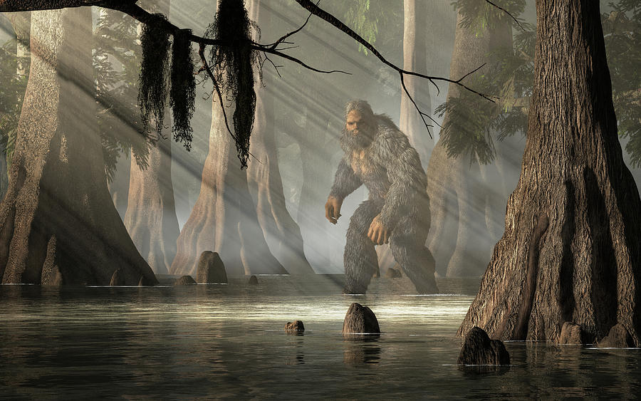 The Honey Island Swamp Monster Digital Art by Daniel Eskridge