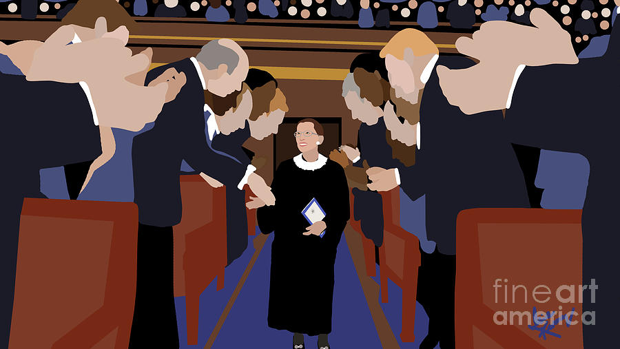 Ruth Bader Ginsburg Digital Art - The Honorable R.B.G. by Isis Kenney Ruth Bader Ginsburg Digital Art - The Honorable R.B.G. by Isis Kenney