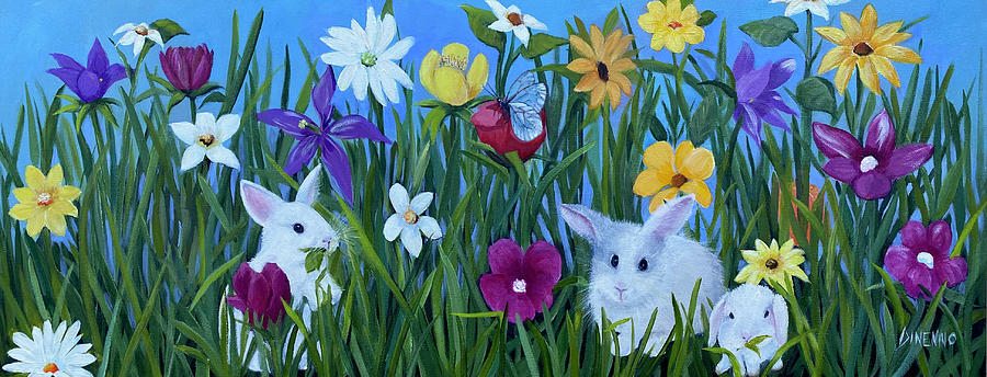 The Hoppy Family Painting by Sue Dinenno