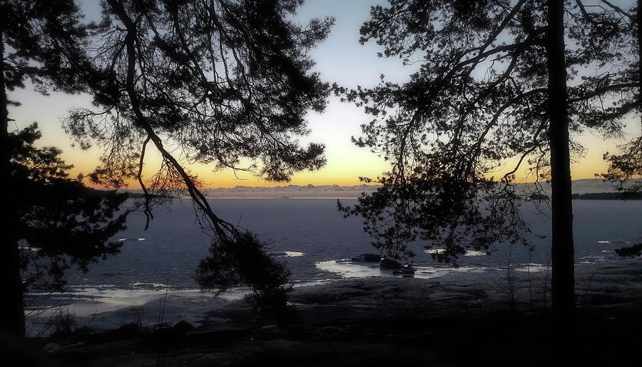 The Horizon One Cold Winter Morning Photograph by Johanna Hurmerinta
