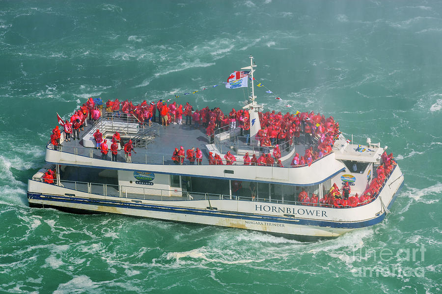 The Hornblower at Horseshoe Falls, part of the Niagara Falls Photograph by Henk Meijer Photography