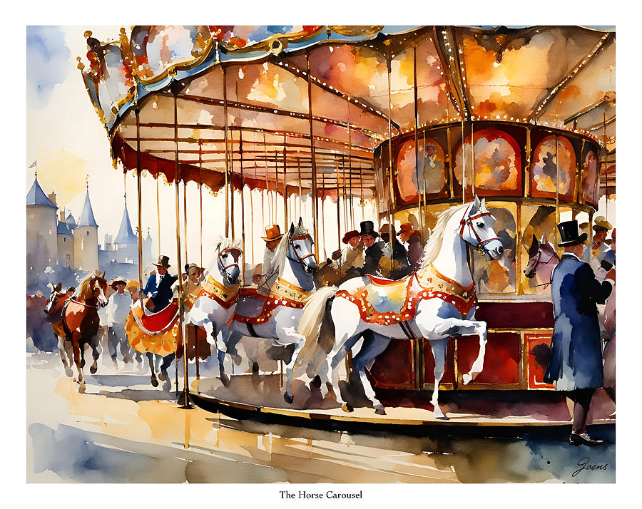 The Horse Carousel Digital Art by Greg Joens