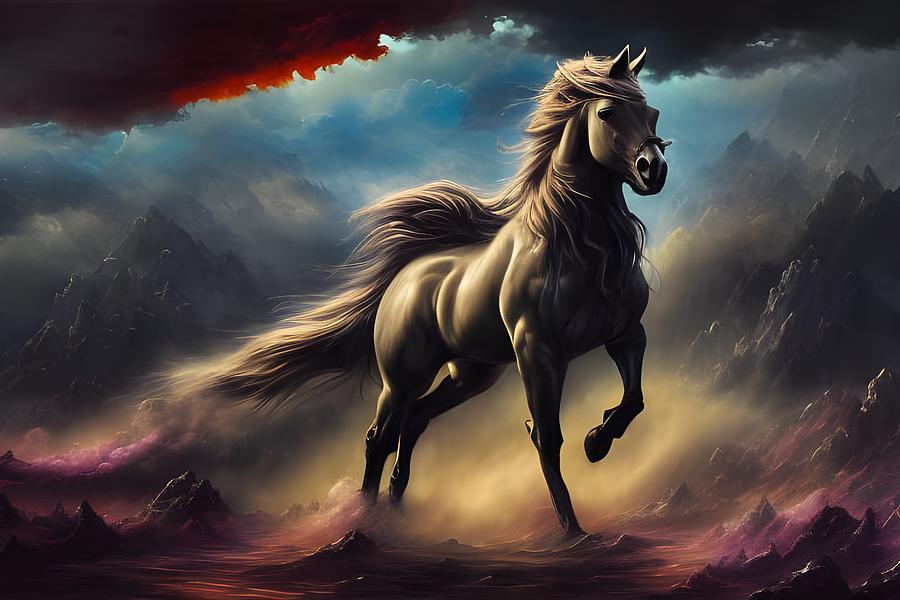 The Horse Cometh Digital Art by Beverly Read