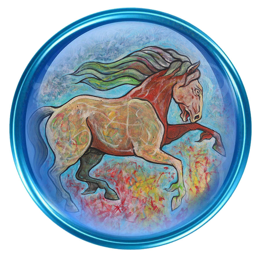 the Horse Painting by Tom Dashnyam Otgontugs