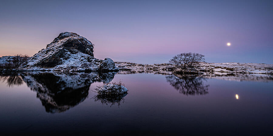 Winter Photograph - The Hour Before Dawn by Hugh Warren