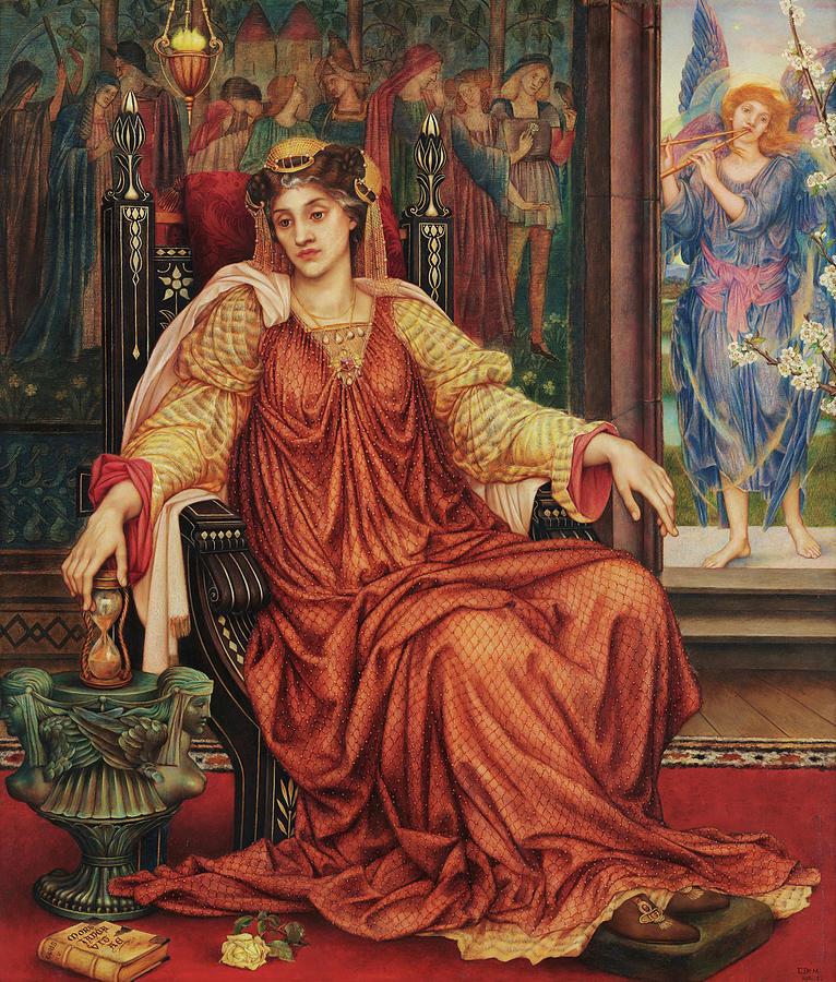 Evelyn De Morgan Painting - The Hourglass by Evelyn De Morgan