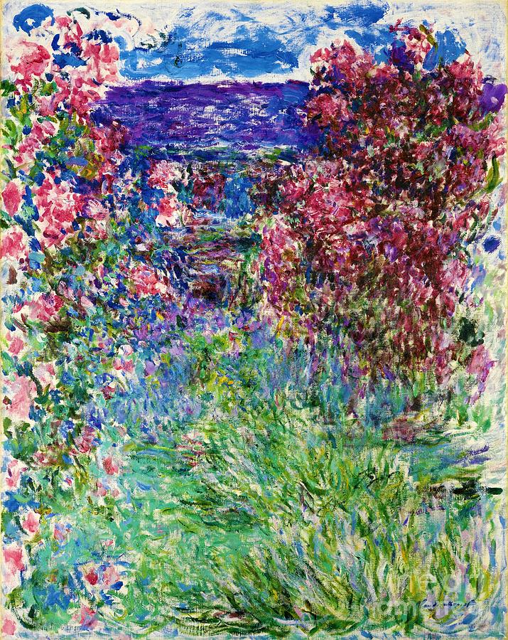 The House among the Roses 2 Painting by Claude Monet