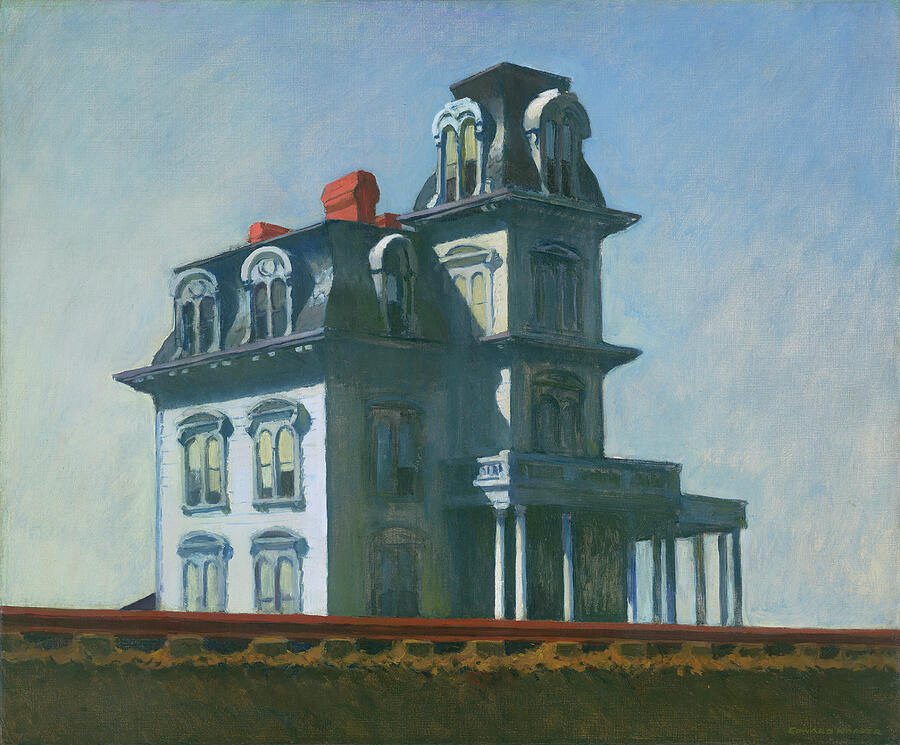 Edward Hopper Painting - The House by the Railroad by Edward Hopper