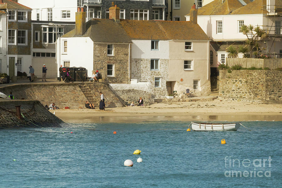 The House on the Beach St Ives Photograph by Terri Waters
