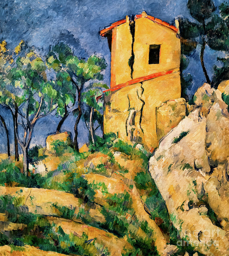 The House with the Cracked Walls 1894 by Paul Cezanne Painting by Paul Cezanne