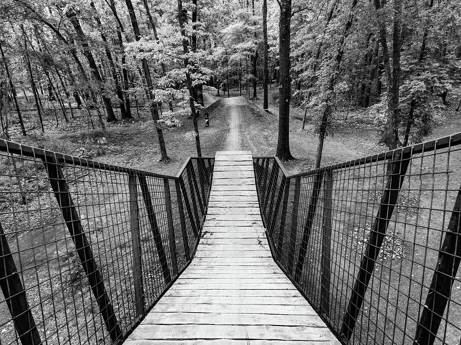 The Hub Bike Ramp To Cease And Desist In Coler Mountain - Black and White Photograph by Gregory Ballos