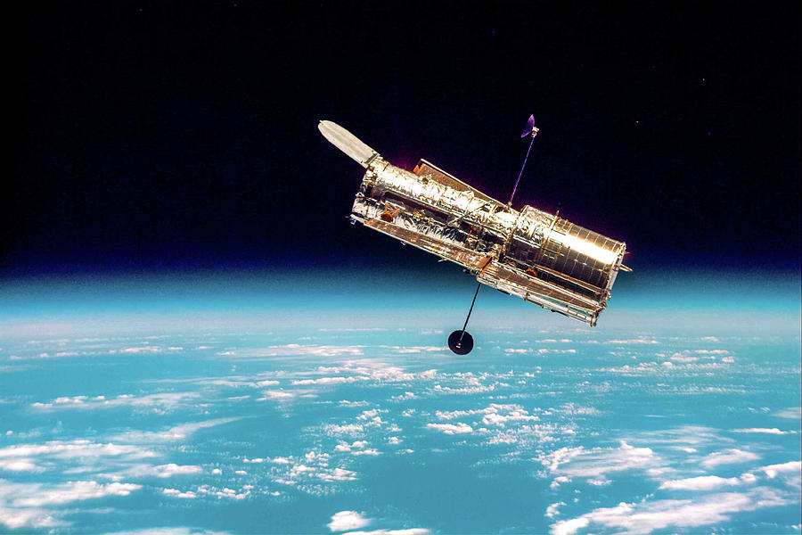 Space Photograph - The Hubble Space Telescope I by Nasa