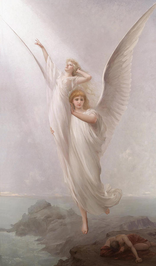 The Human Soul, 1894 Painting by Luis Ricardo Falero