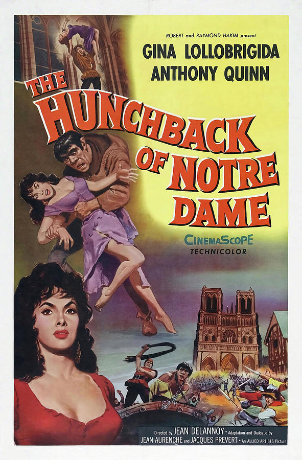 THE HUNCHBACK OF NOTRE DAME -1956- -Original title NOTRE DAME DE PARIS-, directed by JEAN DELANNOY. Photograph by Album