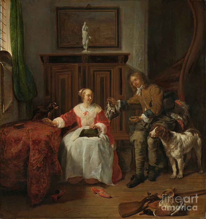 The Hunters Present, Gabriel Metsu Painting by Shop Ability - Pixels