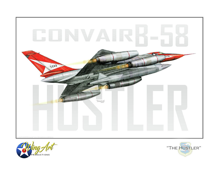 Convair Digital Art - The Hustler by Trenton Hill