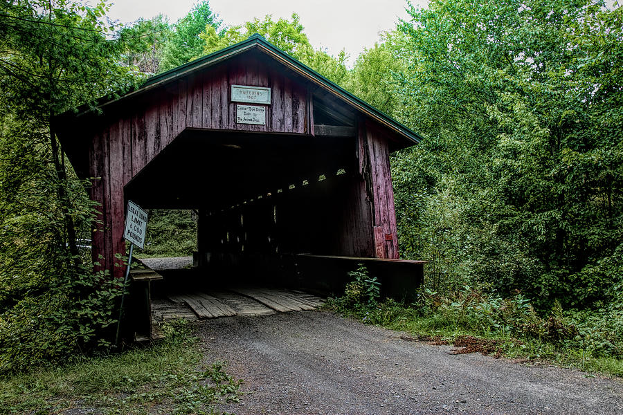 The Hutchins Covered Bridge, Montgomery Vermont Photograph