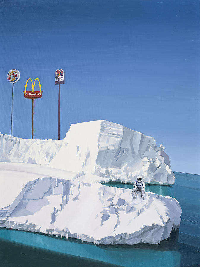 Astronaut Painting - The Iceberg by Scott Listfield