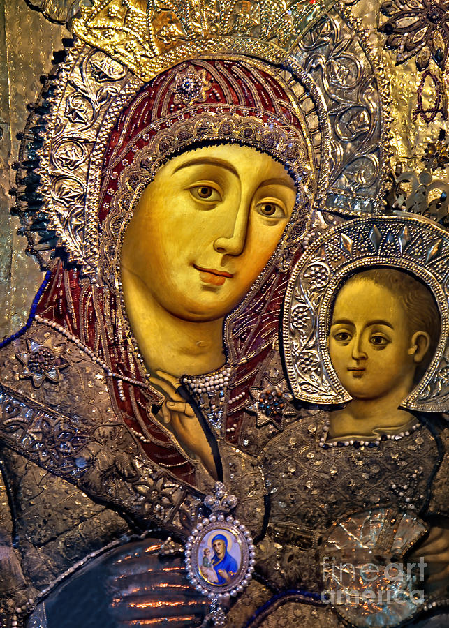The Icon at Nativity Church Photograph by Munir Alawi