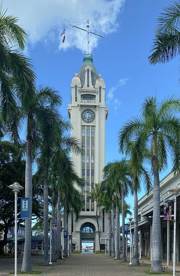 The Iconic Aloha Tower Photograph by Andrea Callaway