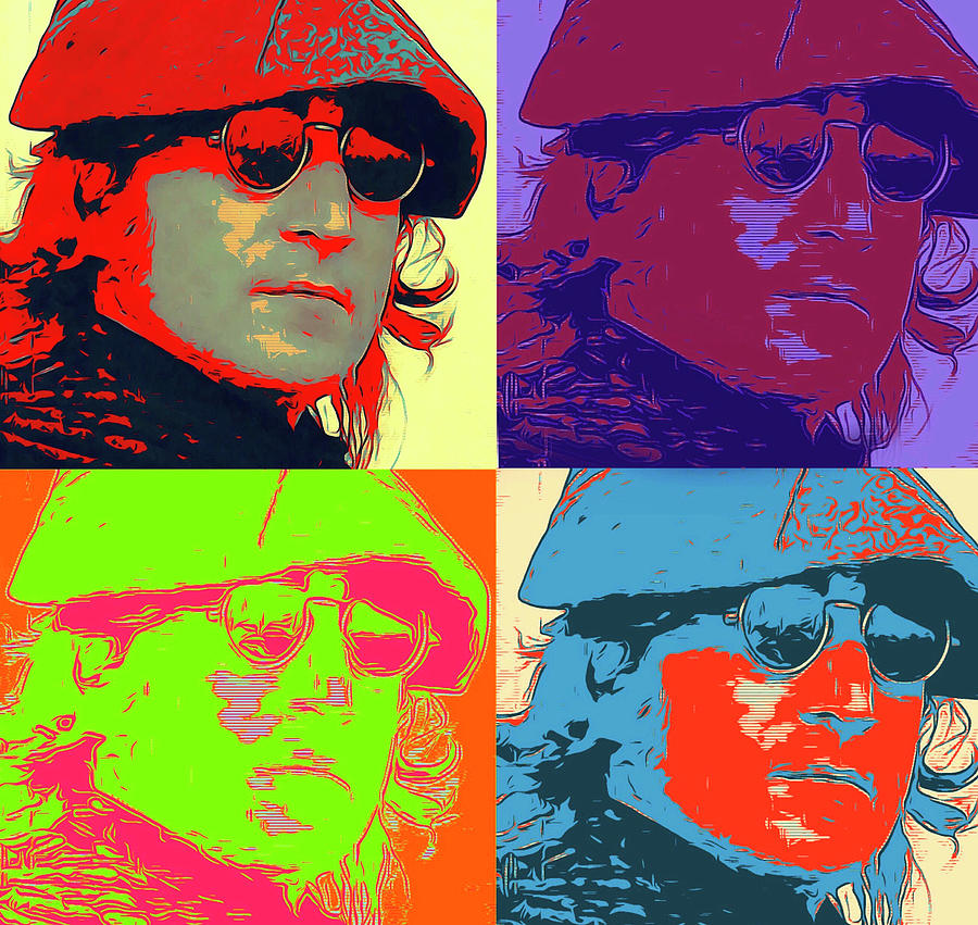 The Iconic John Lennon Digital Art by Ted Azriel