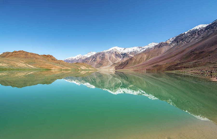 Himalayan Mountain Lake Chandrataal Spiti Valley Himachal Pradesh India ...