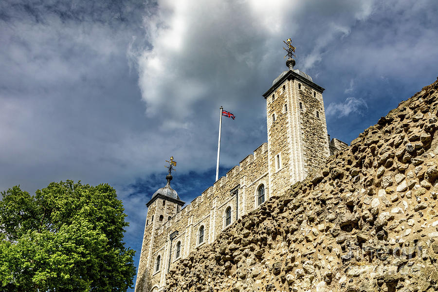 The iconic White Tower of the Tower of London. Built by William the Conqueror in the 11th century Photograph by Jane Rix