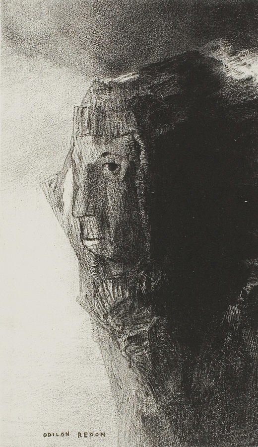 The Idol, Frontispiece from Emile Verhaerens Les Soirs Relief by Odilon Redon
