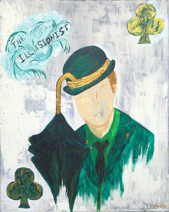 The Illusionist of Clubs Painting by Christina Knight The Illusionist of Clubs Painting by Christina Knight