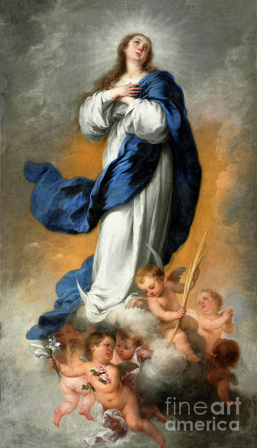 The Immaculate Conception by Bartolome Esteban Murillo Photograph by Carlos Diaz