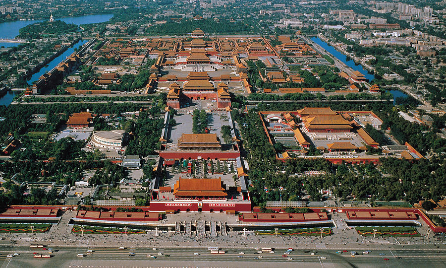 The Imperial Palace,high Angle View,beijing China Photograph by View Stock