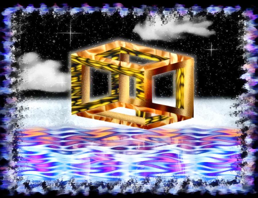 The Impossible Cube Mixed Media by Mario Carini - Fine Art America