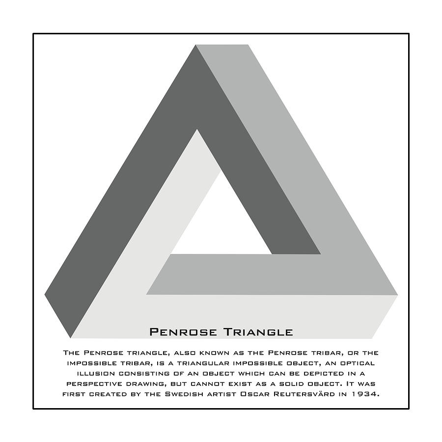 Penrose Triangle -Space Art Print