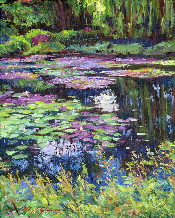 The Impressionist's Water Garden Painting by David Lloyd Glover - Fine ...