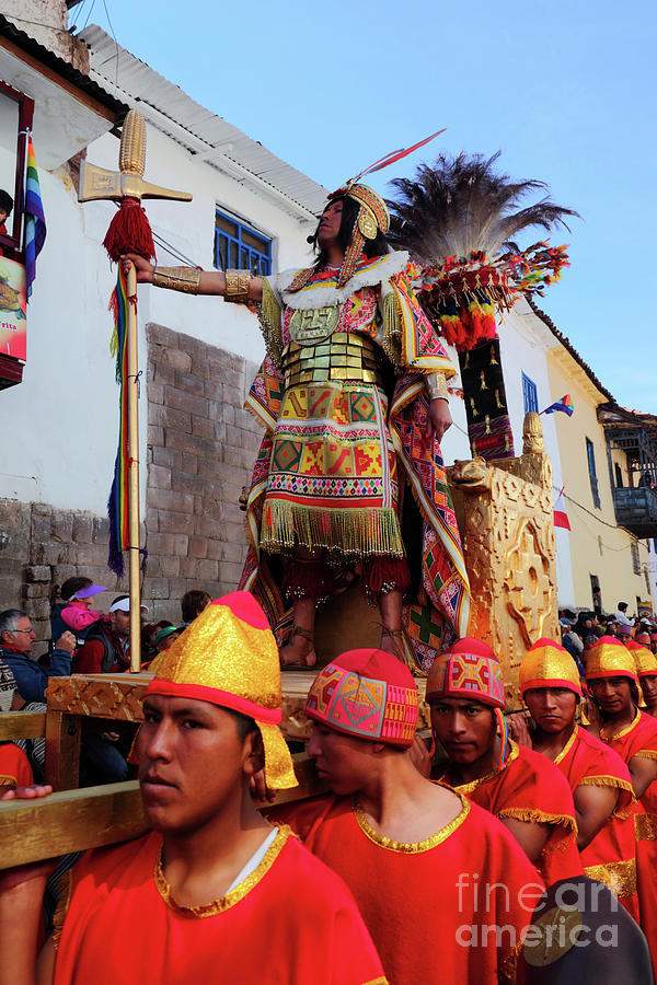 The Inca Parades through the Streets of Cusco Photograph by James Brunker