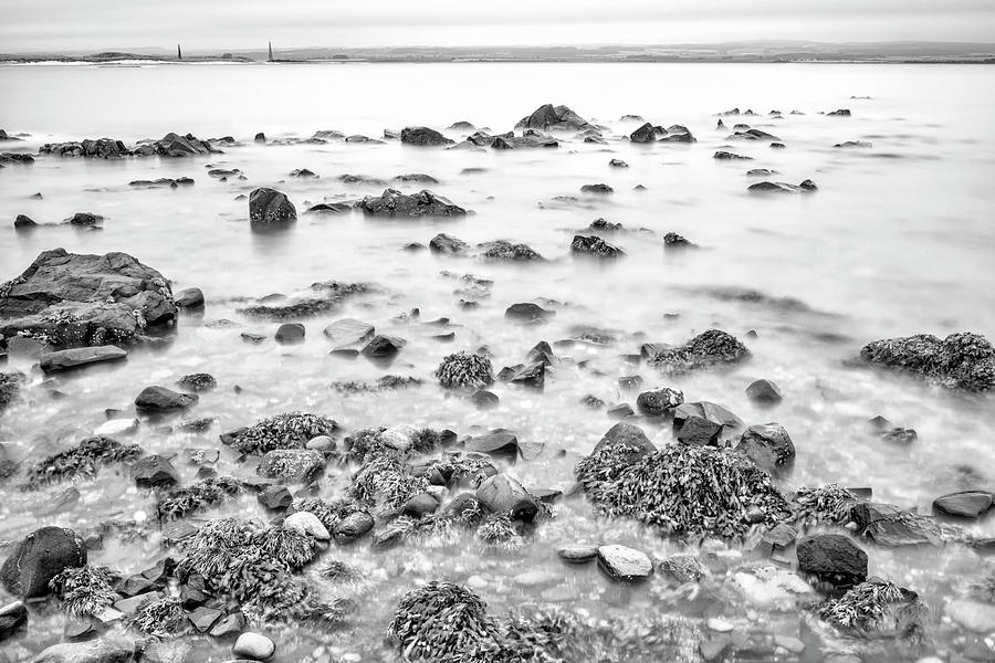 The Incoming Tide - Monochrome Photograph by John Paul Cullen