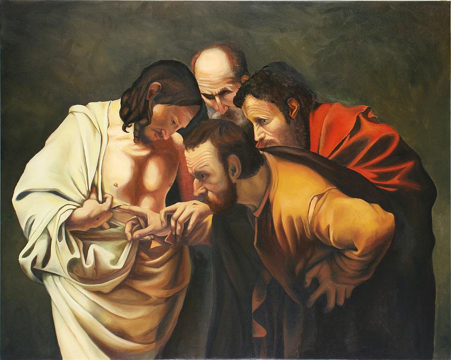 The Incredulity Of St Thomas Painting By Margaret Zylla - Fine Art America