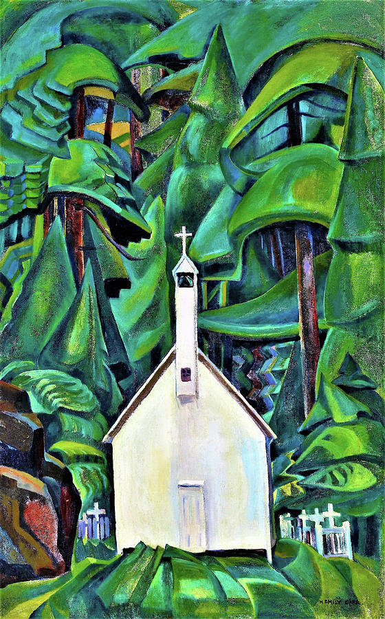 The Indian Church - Digital Remastered Edition Painting by Emily Carr