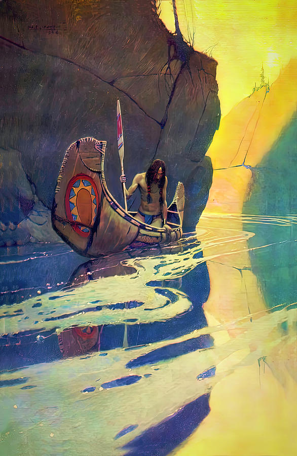 The Indian In His Solitude Photograph by N C Wyeth
