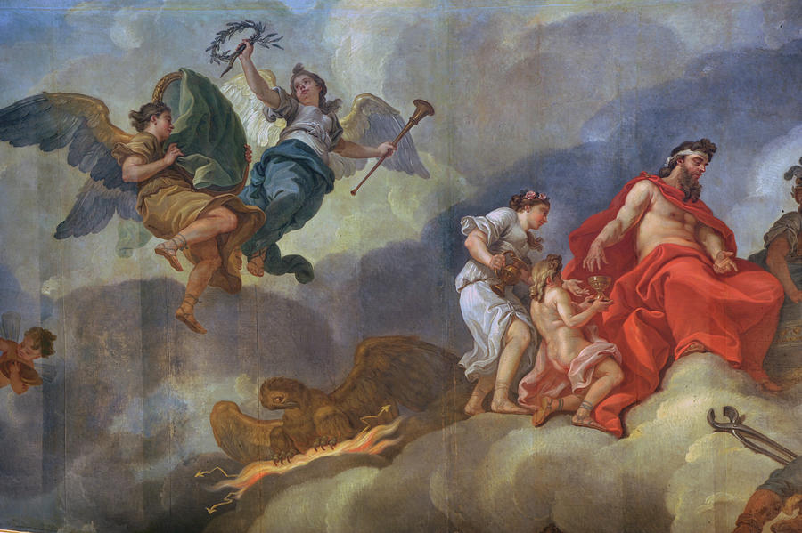 The Induction Of Ganymede In Olympus Painting By Charles-amedee 