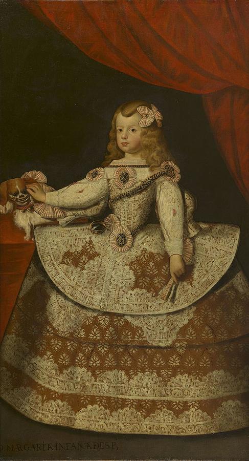 The Infanta Margarita of Spain  1651-1673   Painting by Anonymous