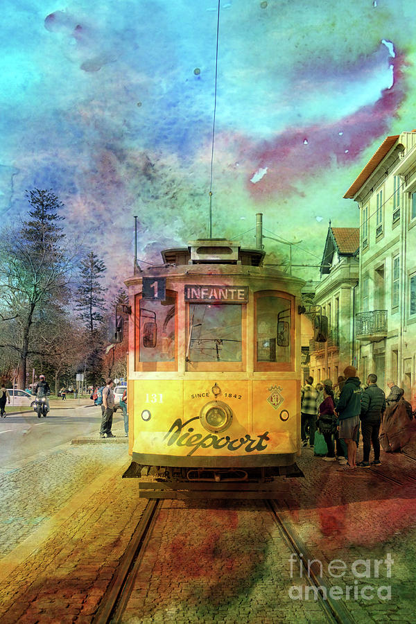 The Infante Tram Porto Photograph by Lynn Bolt