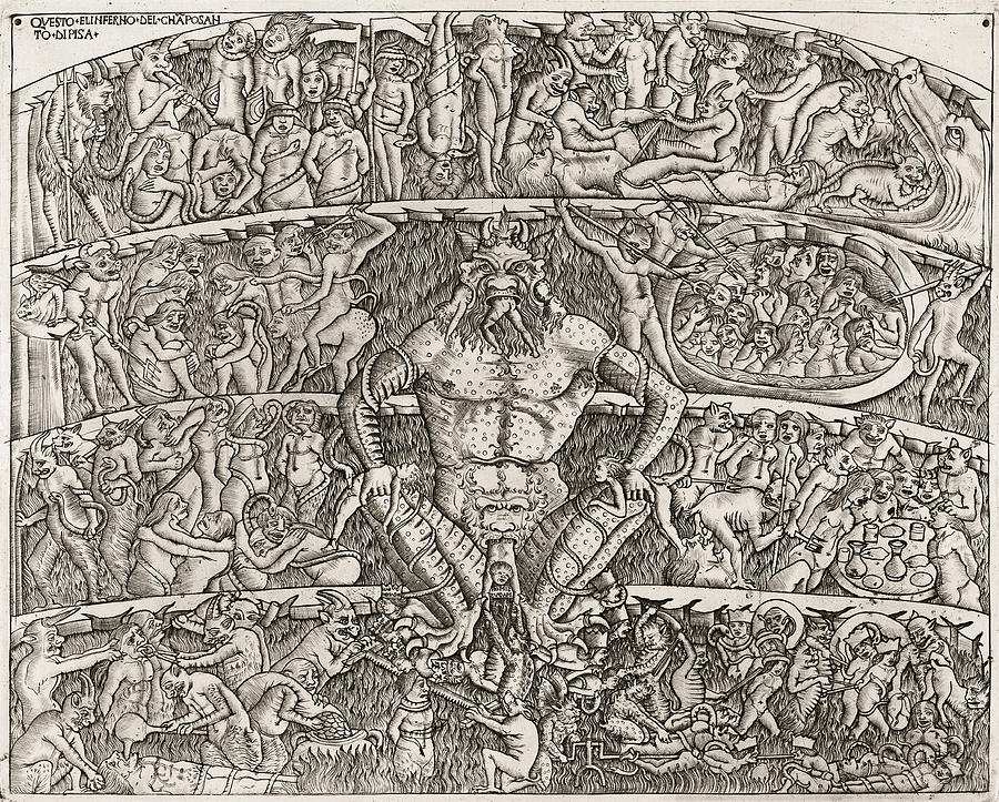 Dante's Inferno, Pintura por Francesco Dea