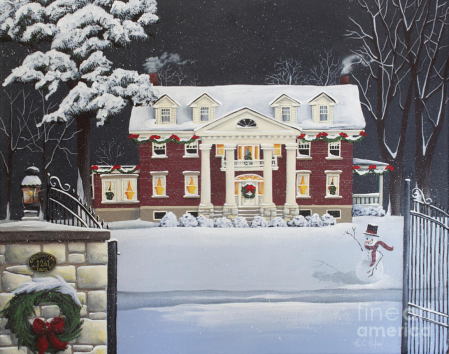 The Inn on Crescent Lake Painting by Catherine Holman