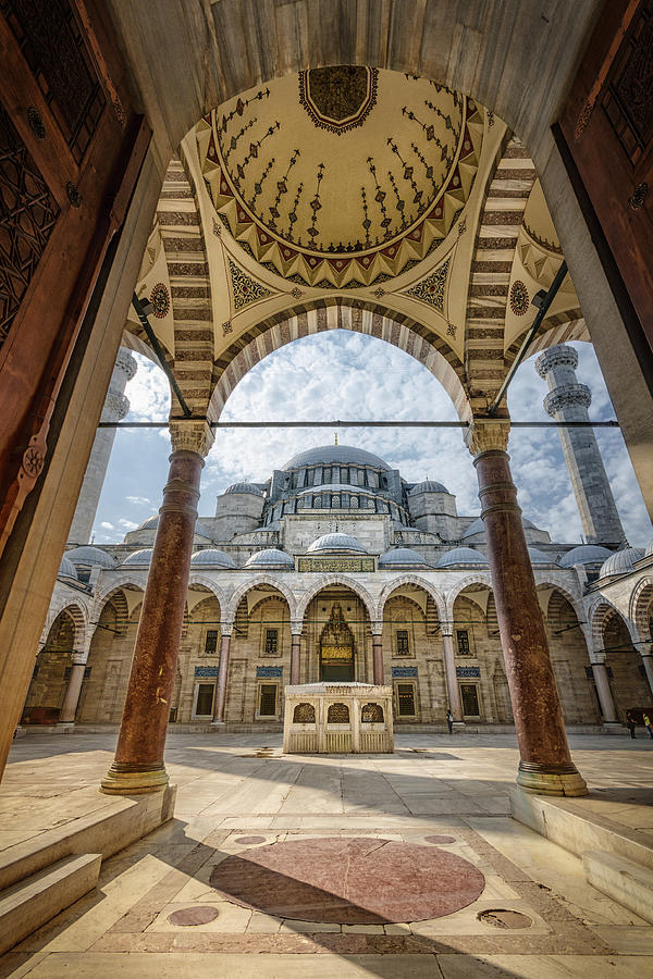 The Inner Door Ways of the Entrance to Suleymaniye Camii Mosque Photograph by Azrin Az