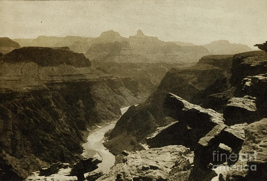 THE INNER GROVE, GRAND CANYON w3 Photograph by Historic Illustrations