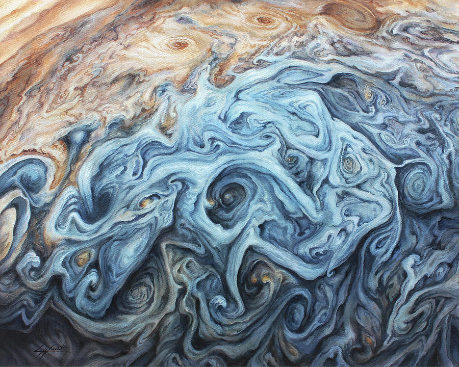 Juno Painting - The Integral Shapes of Order and Chaos by Lucy West