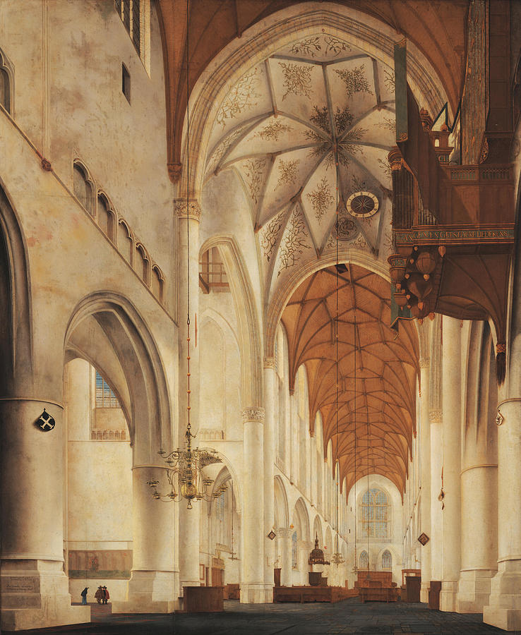 The Interior Of St Bavo S Church Haarlem Pieter Jansz Saenredam 