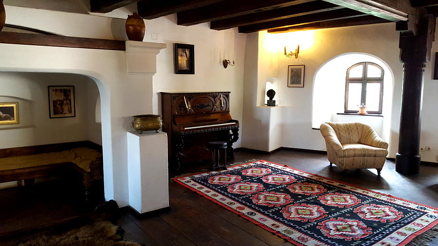 The Interior of the medieval Bran Castle in Brasov, Romania Photograph ...