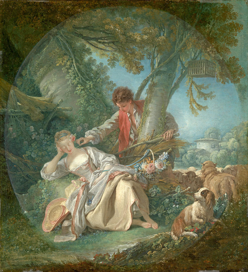 The Interrupted Sleep Painting by Francois Boucher